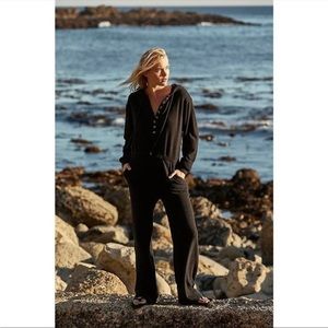 Free people hooded one piece jumpsuit